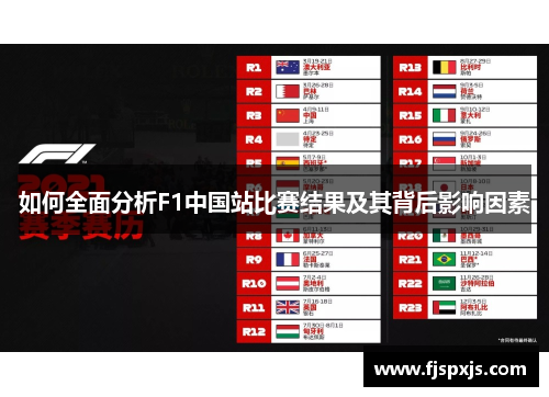 如何全面分析F1中国站比赛结果及其背后影响因素